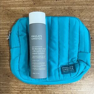 New Paula's Choice Skin Perfecting Exfoliant with free teal pouch included!